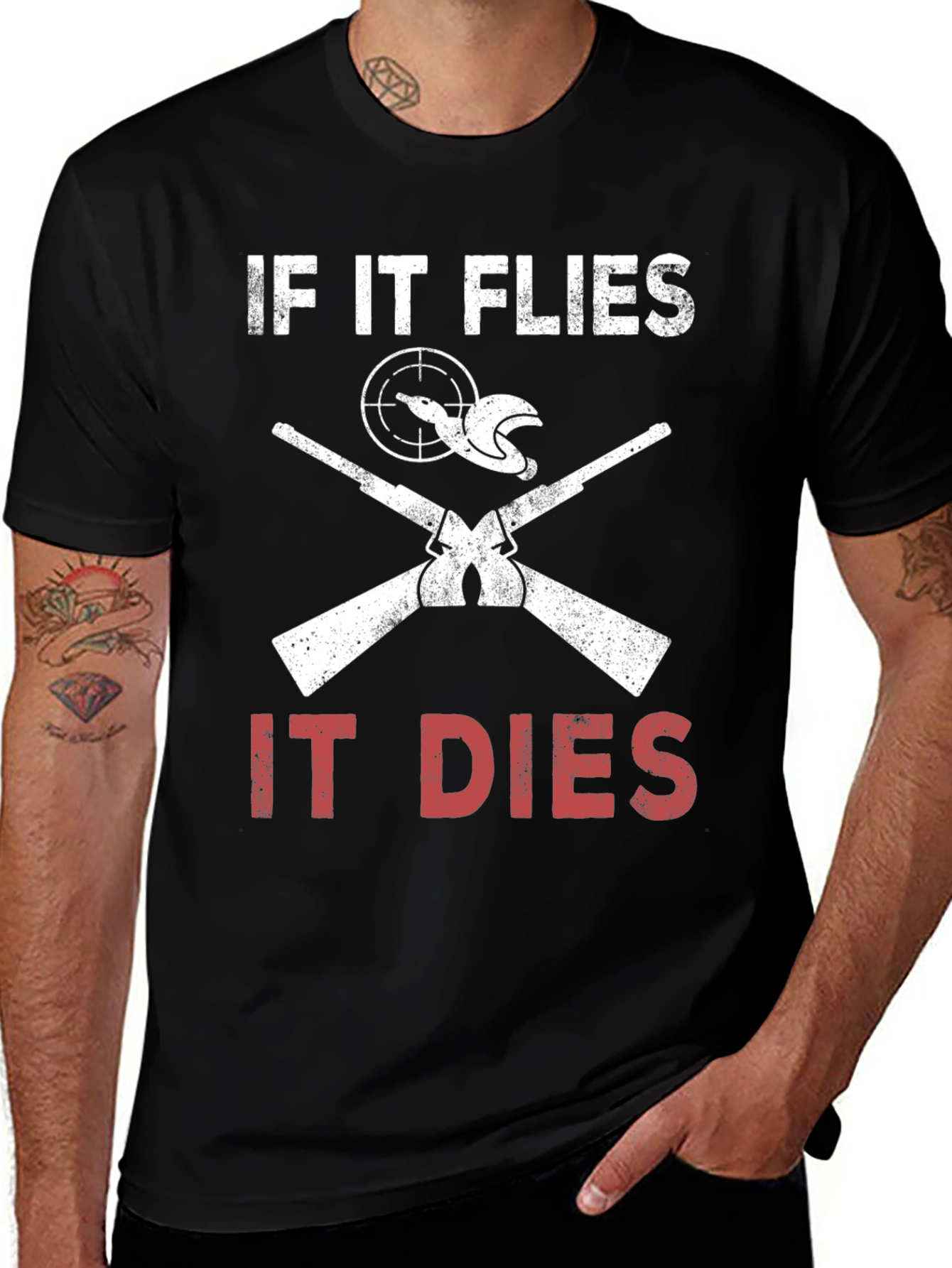 If It Flies It Dies Hunting T-Shirt