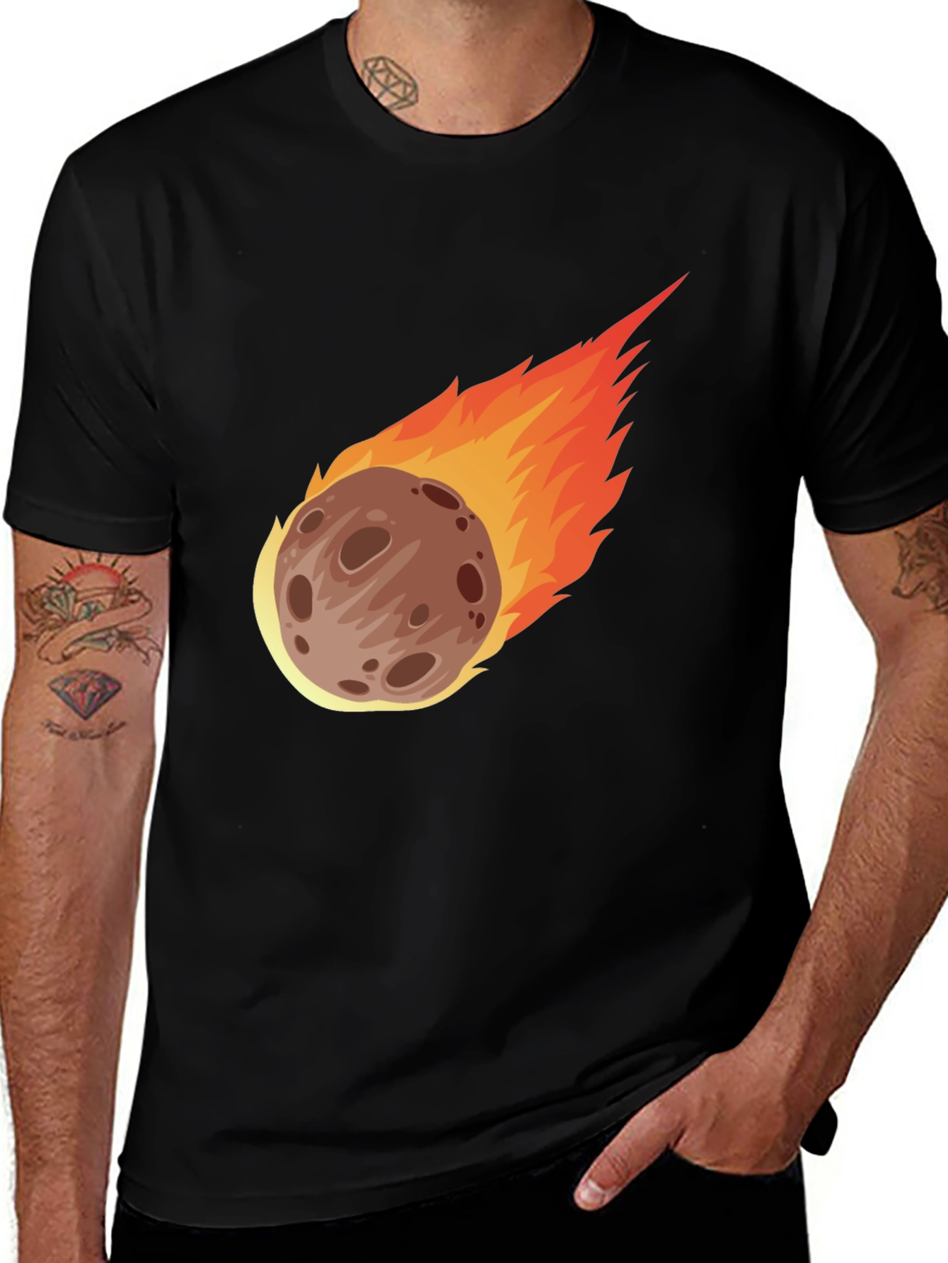 Meteor Shower T-Shirt - Cool Space Graphic Tee