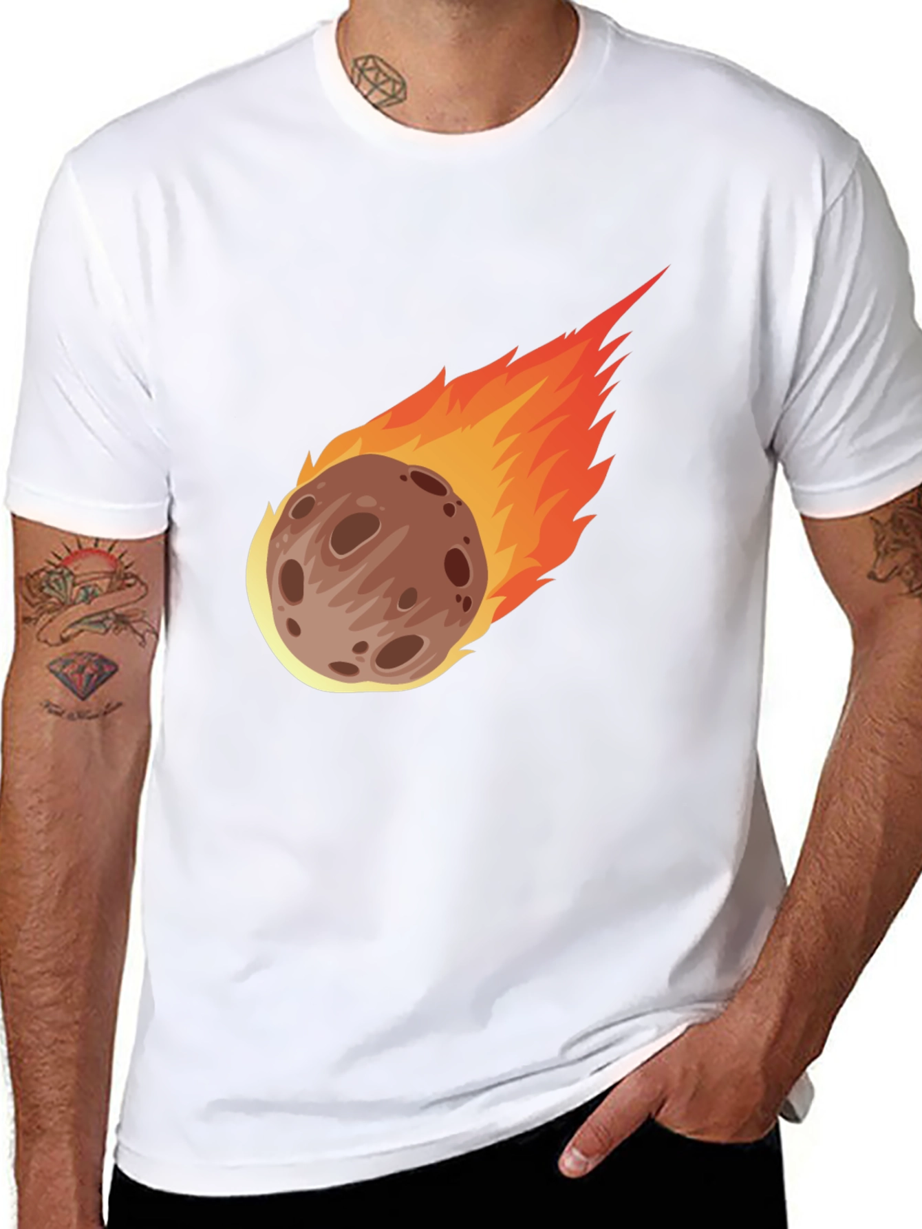 Meteor Shower T-Shirt - Cool Space Graphic Tee