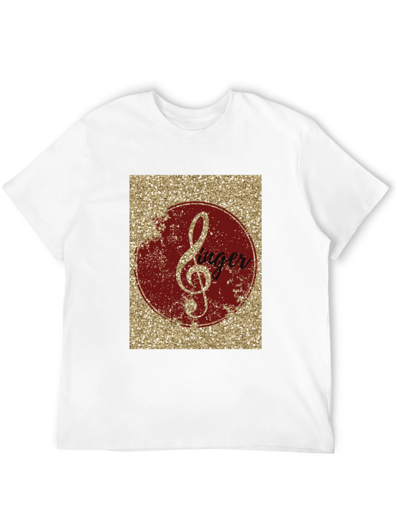 Singer Treble Clef Graphic Tee - Black