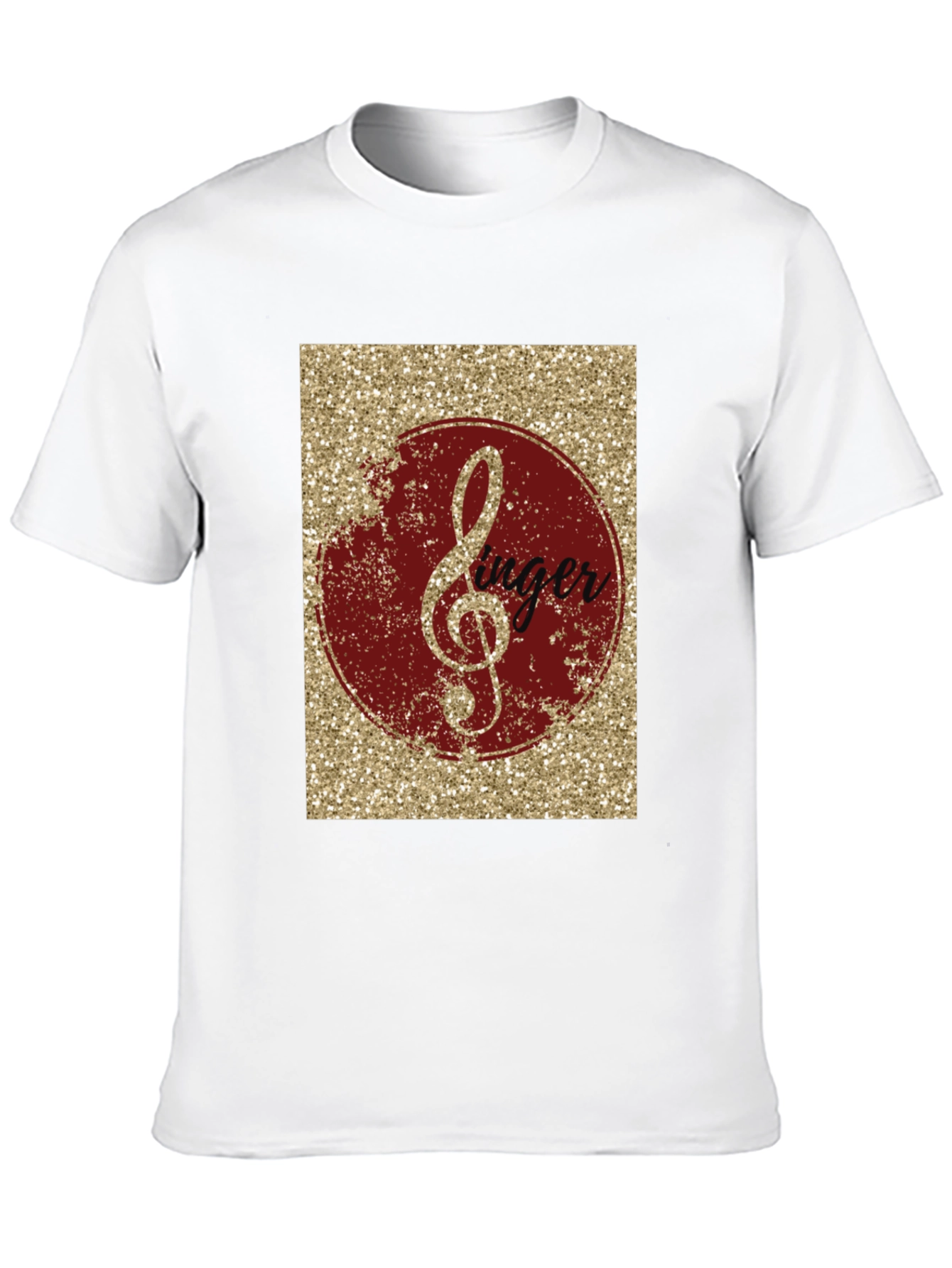 Singer Treble Clef Graphic Tee - Black