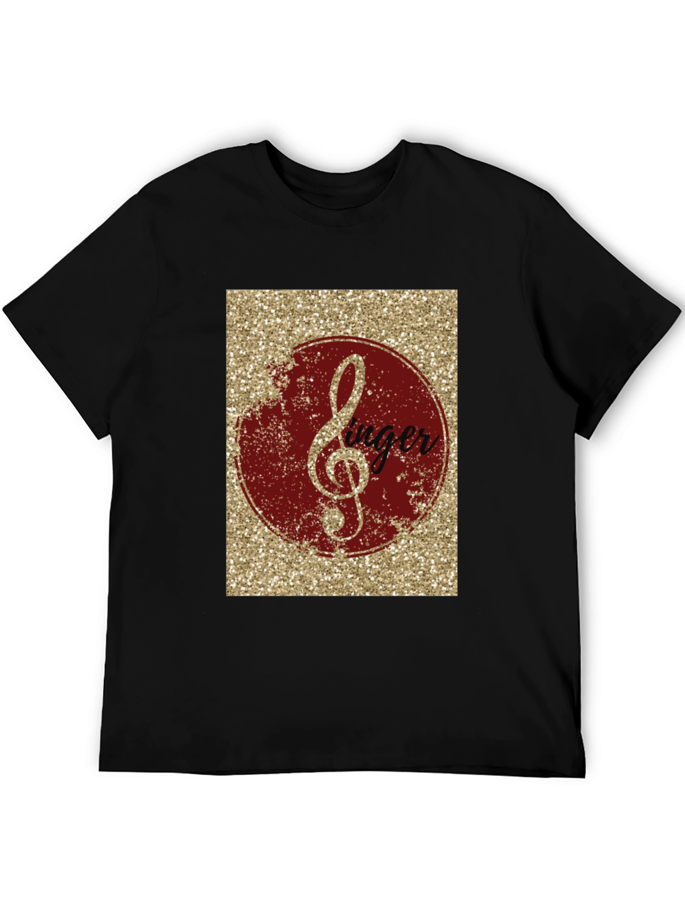 Singer Treble Clef Graphic Tee - Black