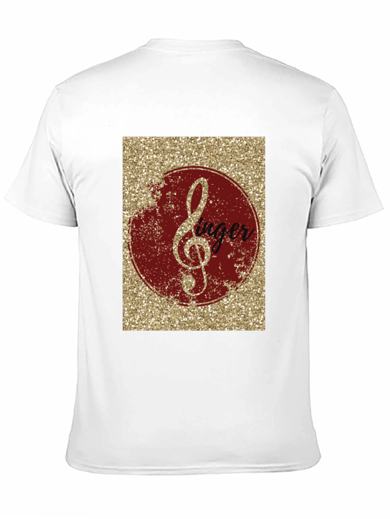 Singer Treble Clef Graphic Tee - Black