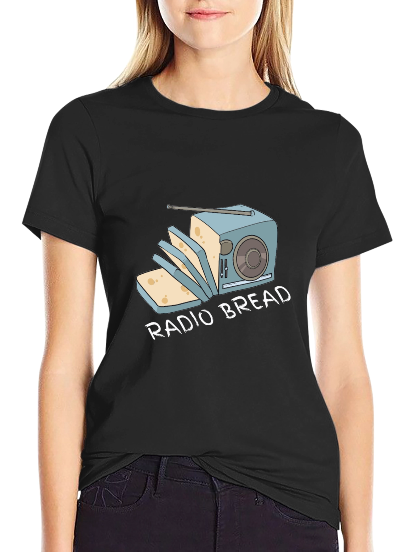Radio Bread Funny Graphic T-Shirt