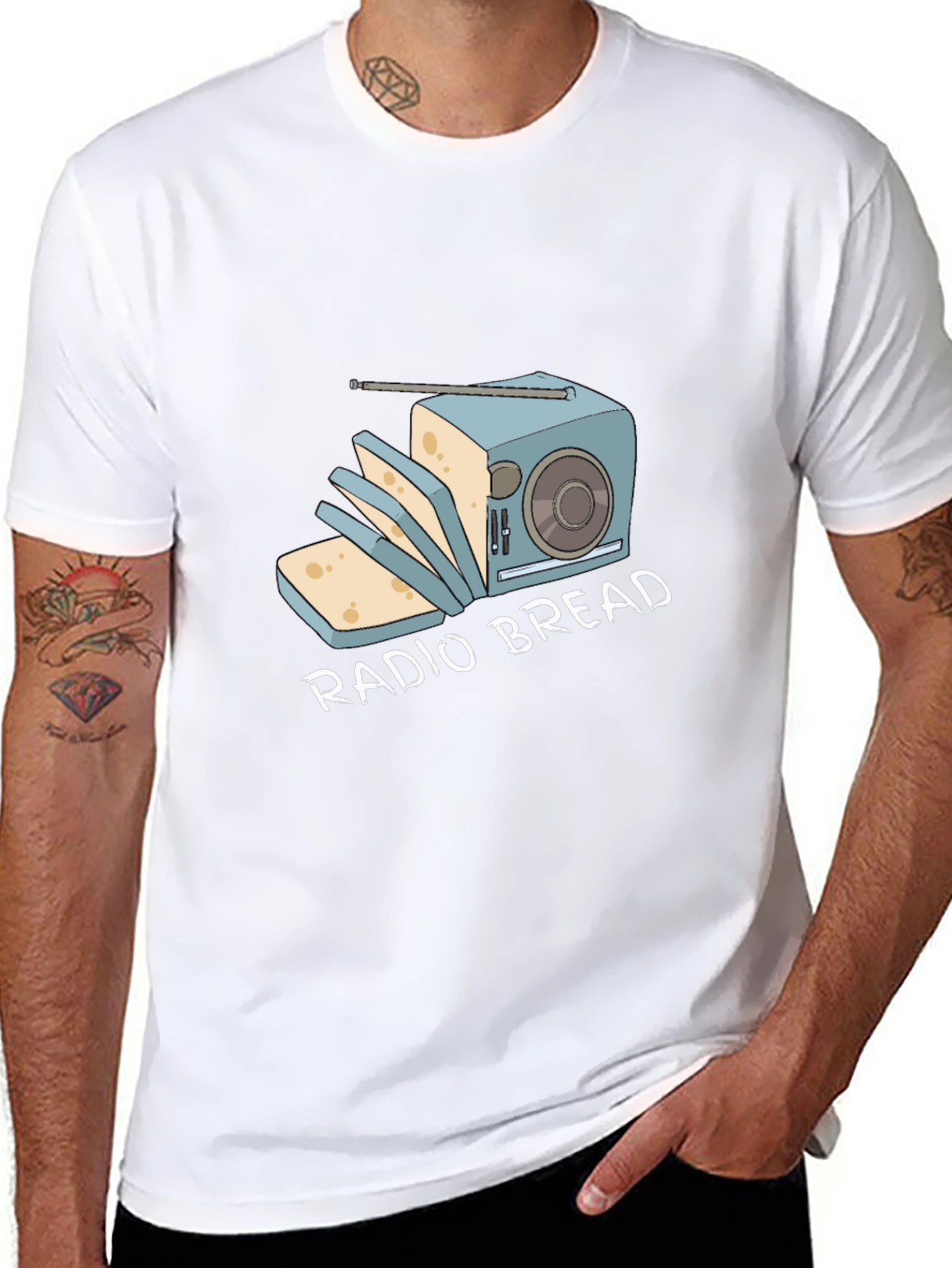 Radio Bread Funny Graphic T-Shirt