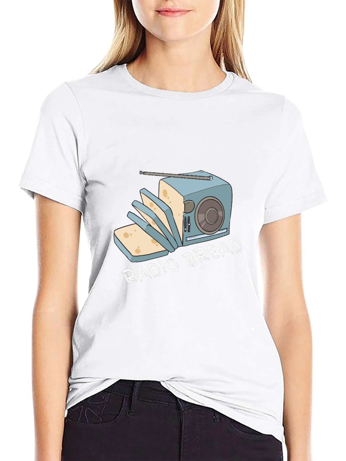 Radio Bread Funny Graphic T-Shirt