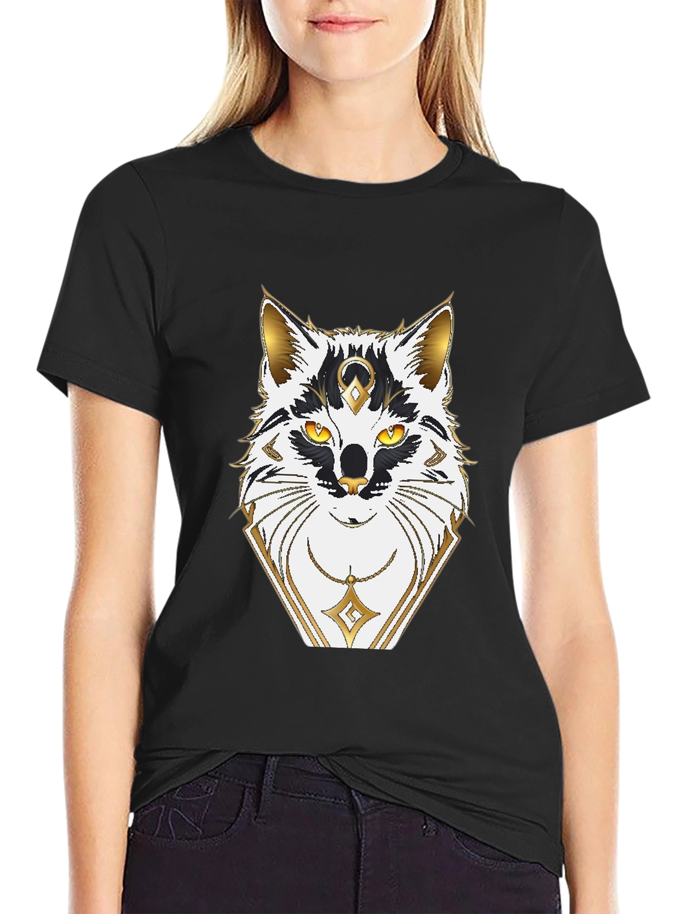 Mystic Fox Graphic Black T-Shirt