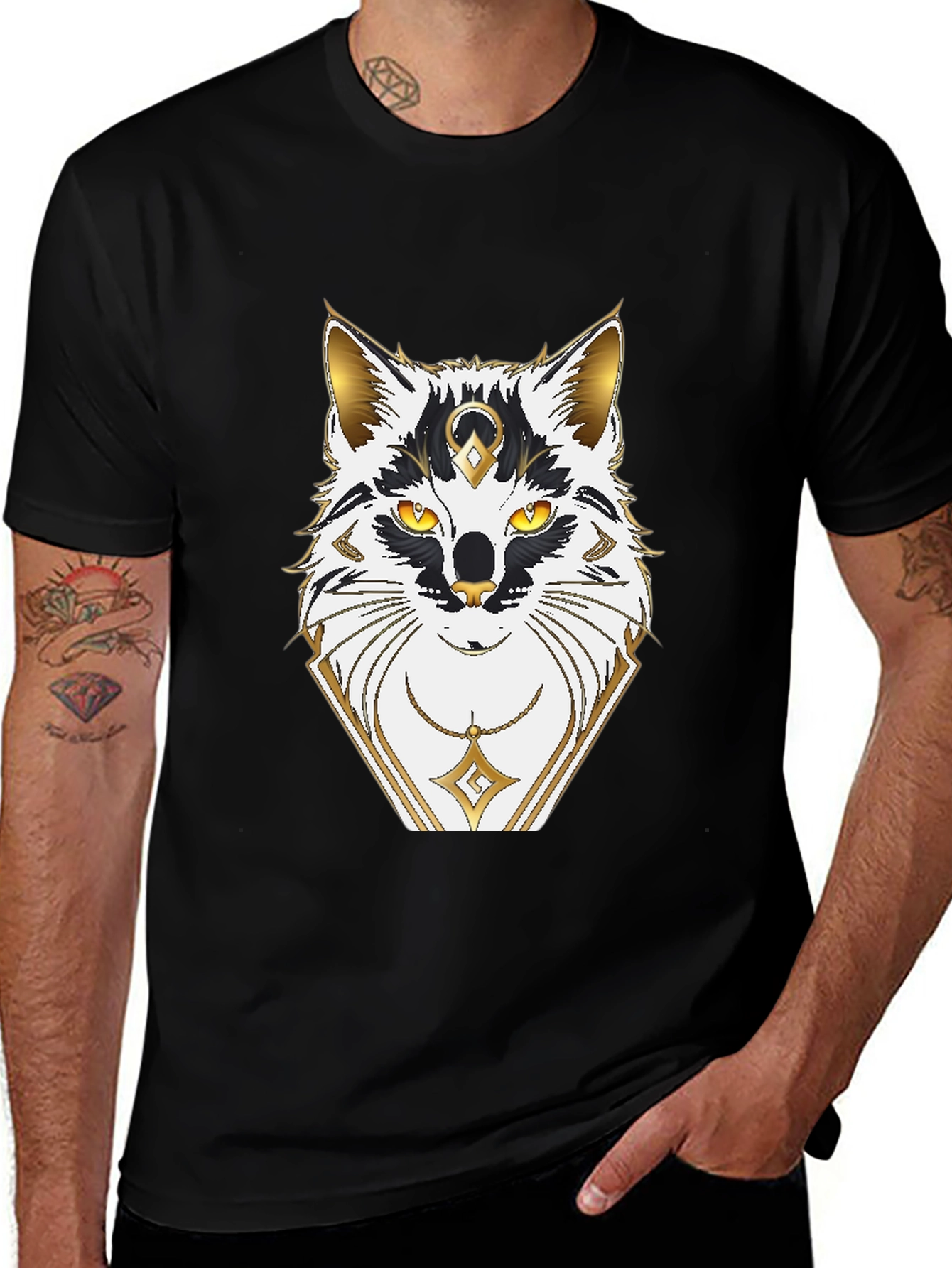 Mystic Fox Graphic Black T-Shirt