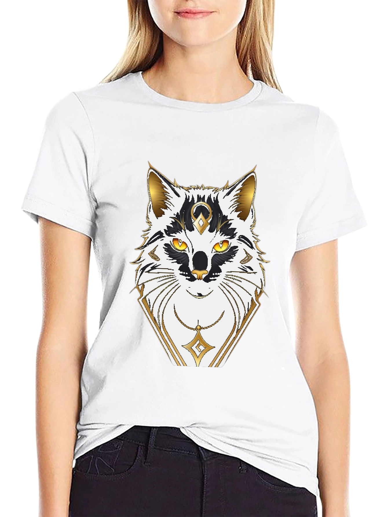 Mystic Fox Graphic Black T-Shirt