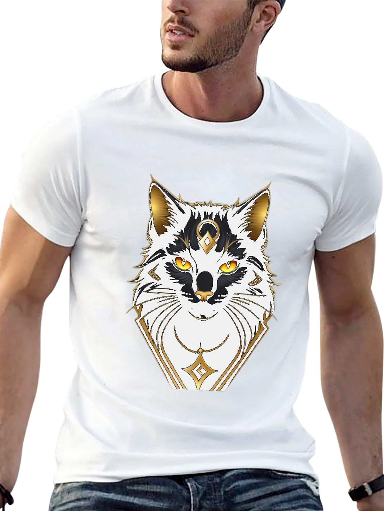 Mystic Fox Graphic Black T-Shirt