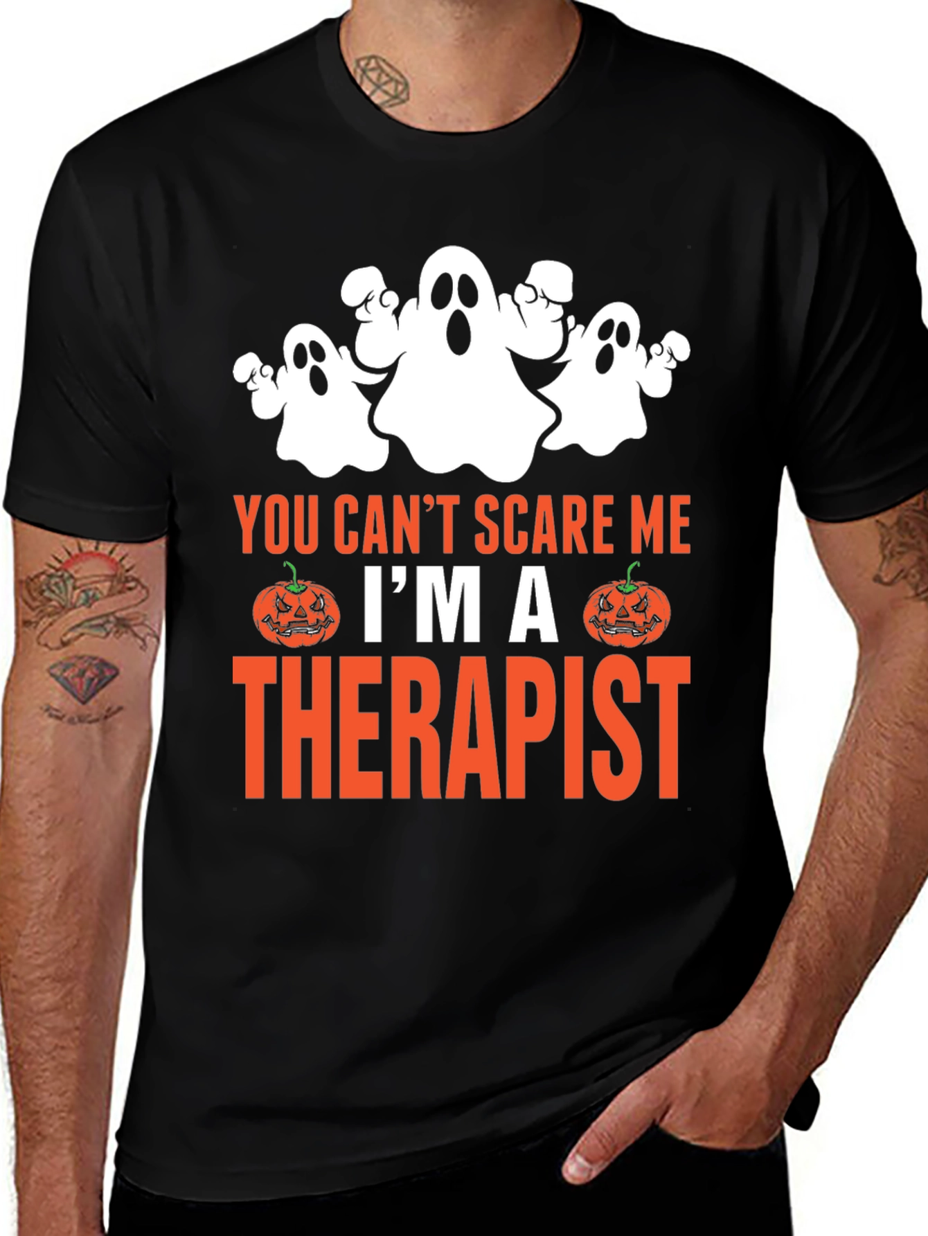 Therapist Halloween T-Shirt Funny Ghost Tee