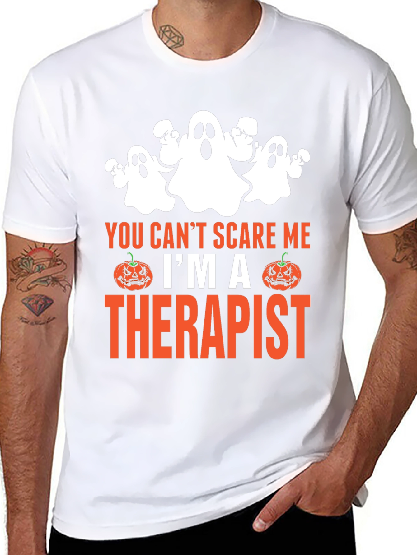 Therapist Halloween T-Shirt Funny Ghost Tee