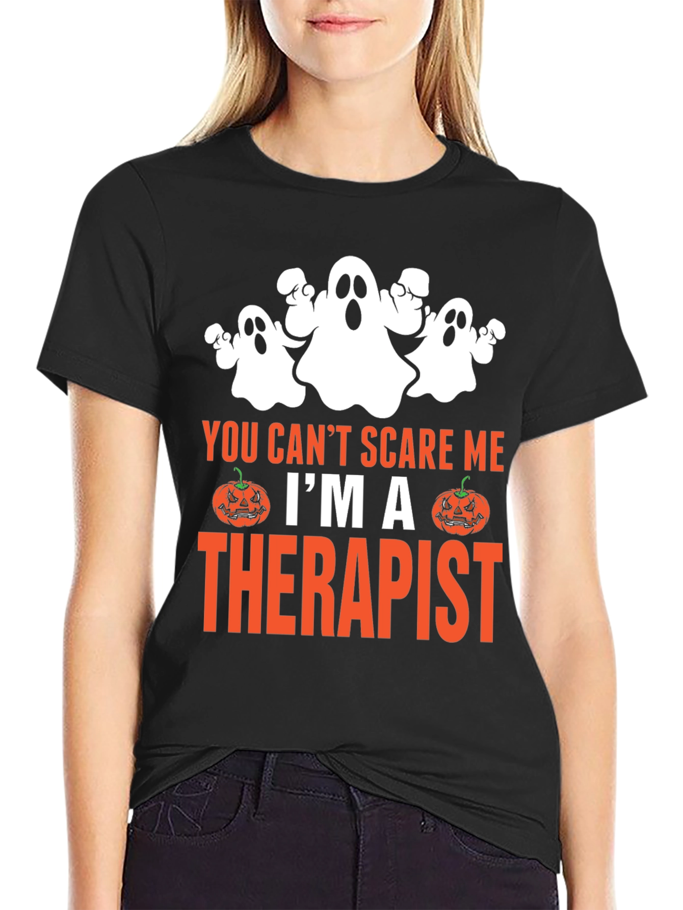Therapist Halloween T-Shirt Funny Ghost Tee