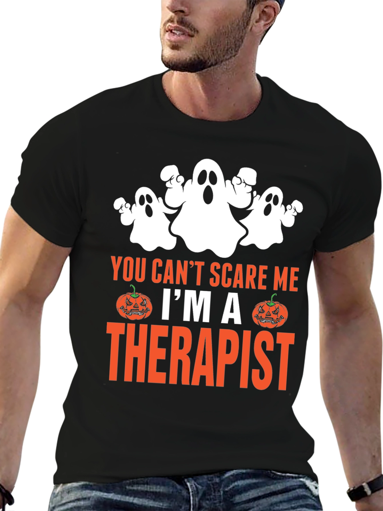 Therapist Halloween T-Shirt Funny Ghost Tee