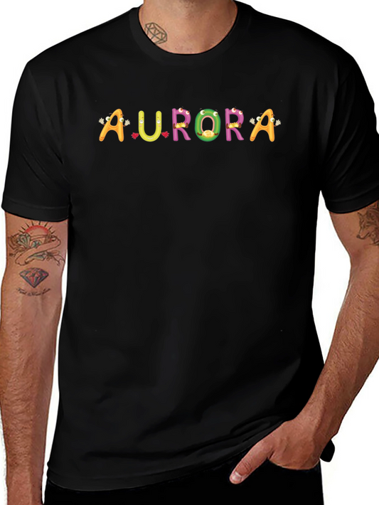 Aurora Graphic Tee - Fun Colorful Design