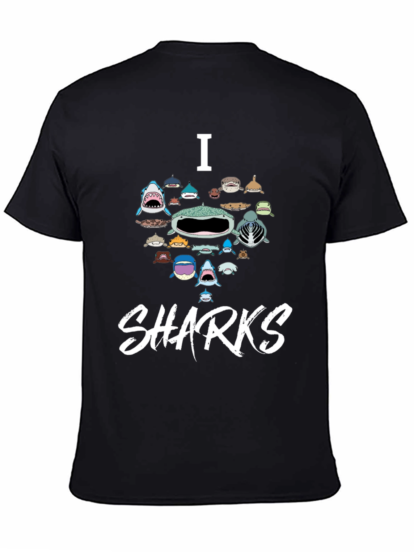 I Love Sharks Graphic T-Shirt