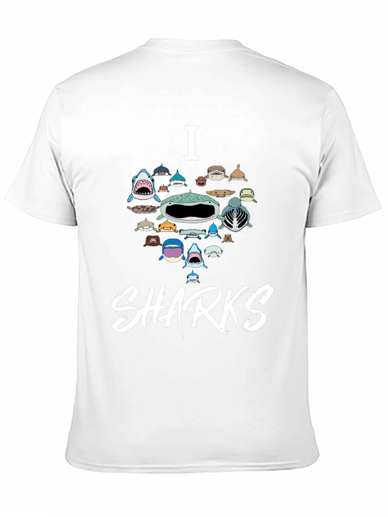 I Love Sharks Graphic T-Shirt