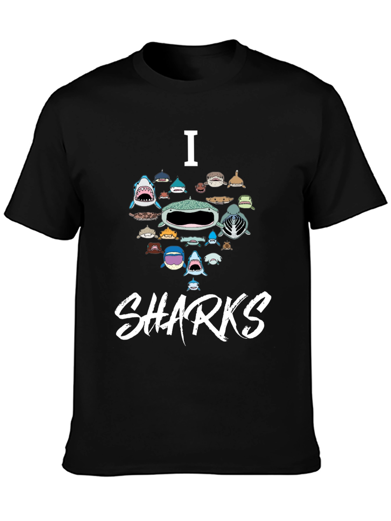 I Love Sharks Graphic T-Shirt