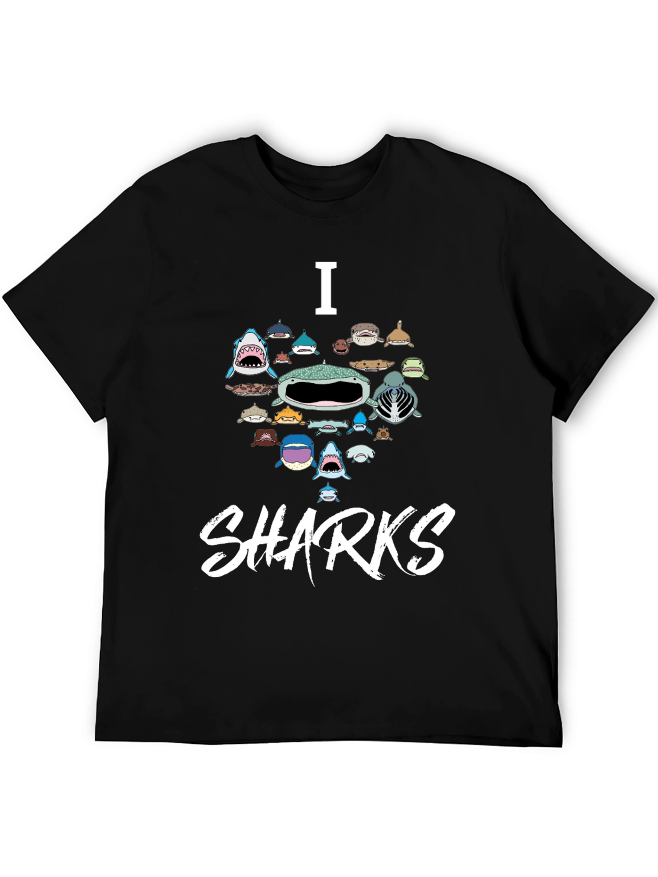I Love Sharks Graphic T-Shirt