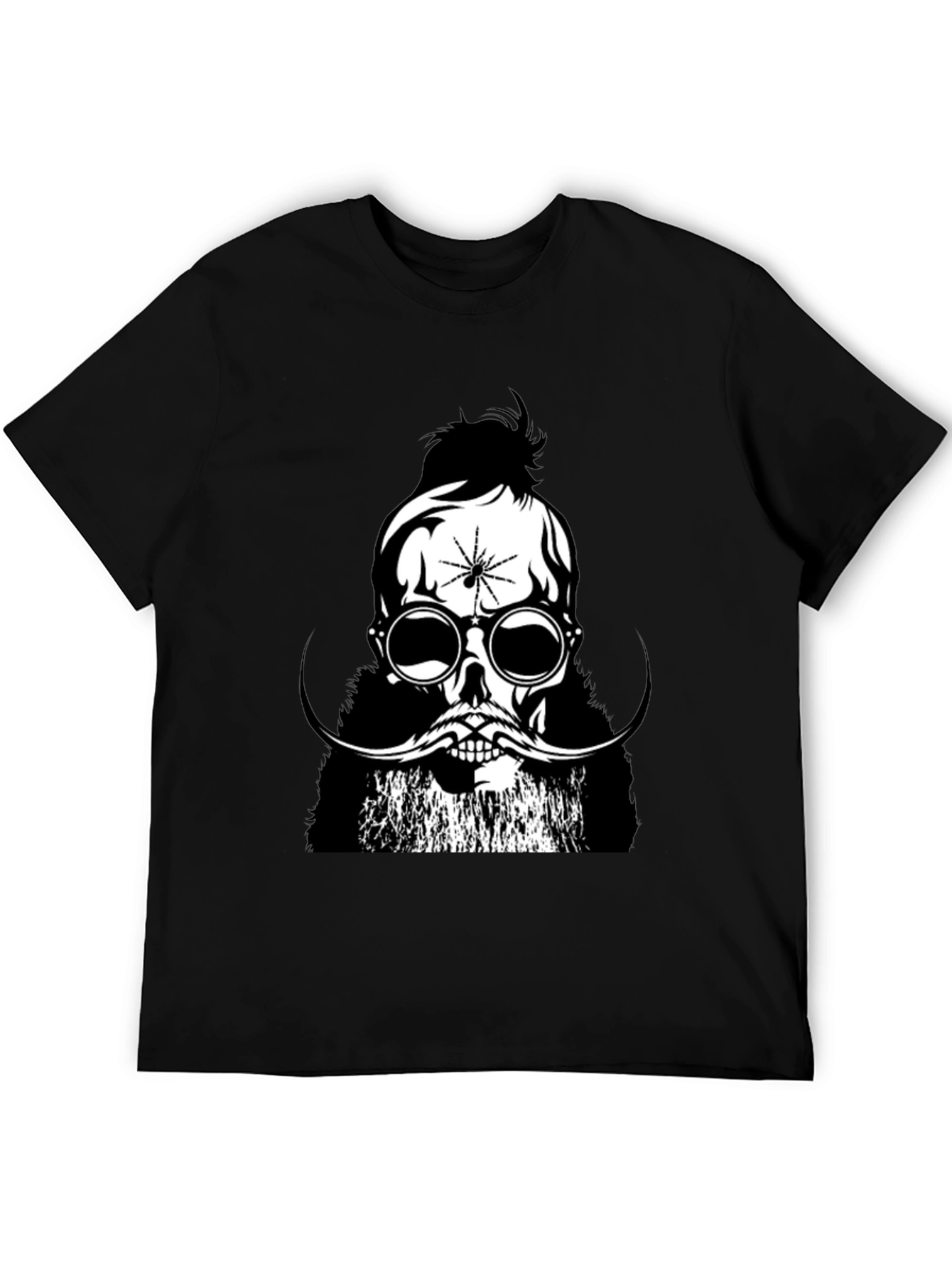 Skull & Spider Graphic Tee - Black