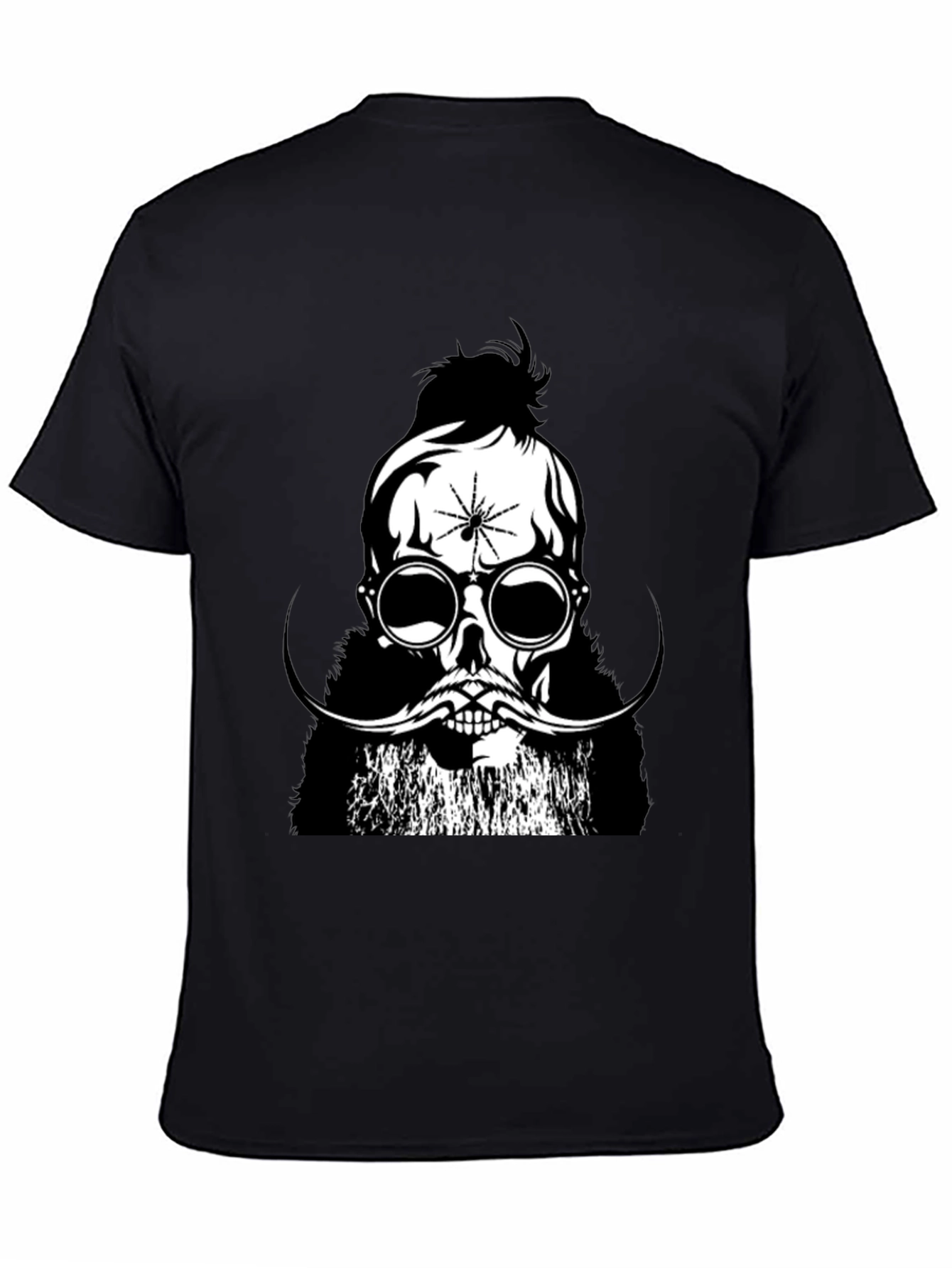 Skull & Spider Graphic Tee - Black