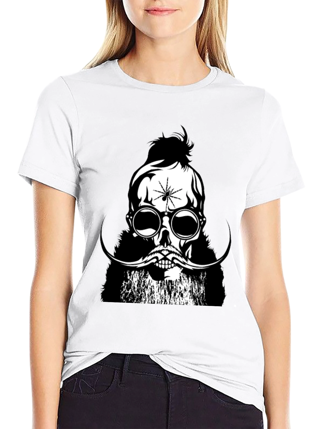 Skull & Spider Graphic Tee - Black