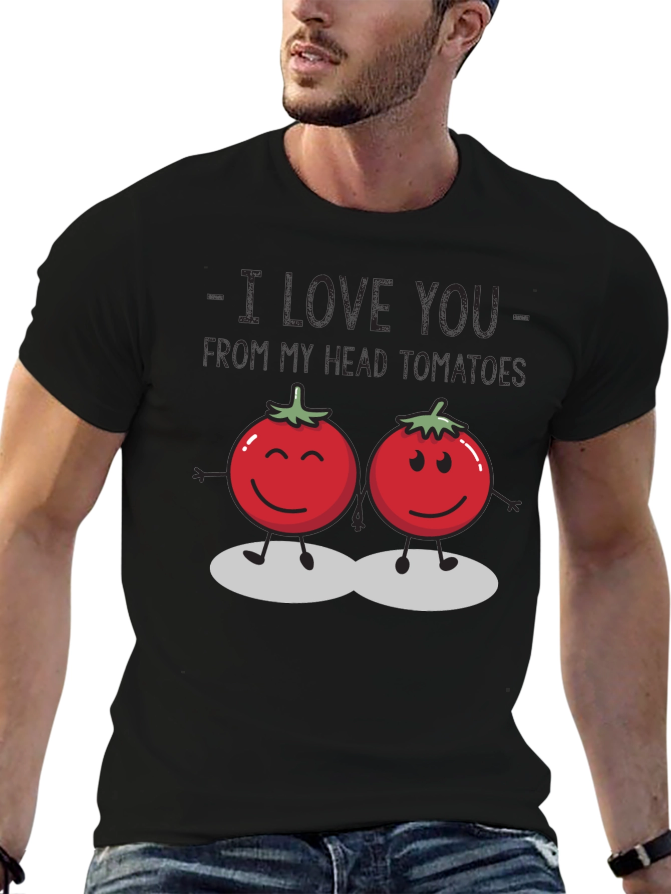 I Love You From My Head Tomatoes Graphic Tee