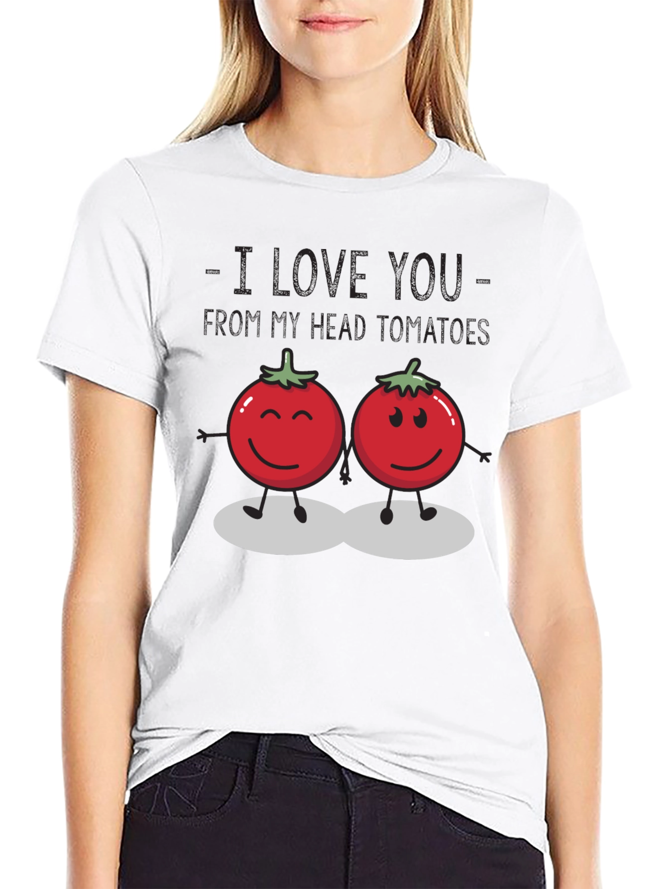 I Love You From My Head Tomatoes Graphic Tee