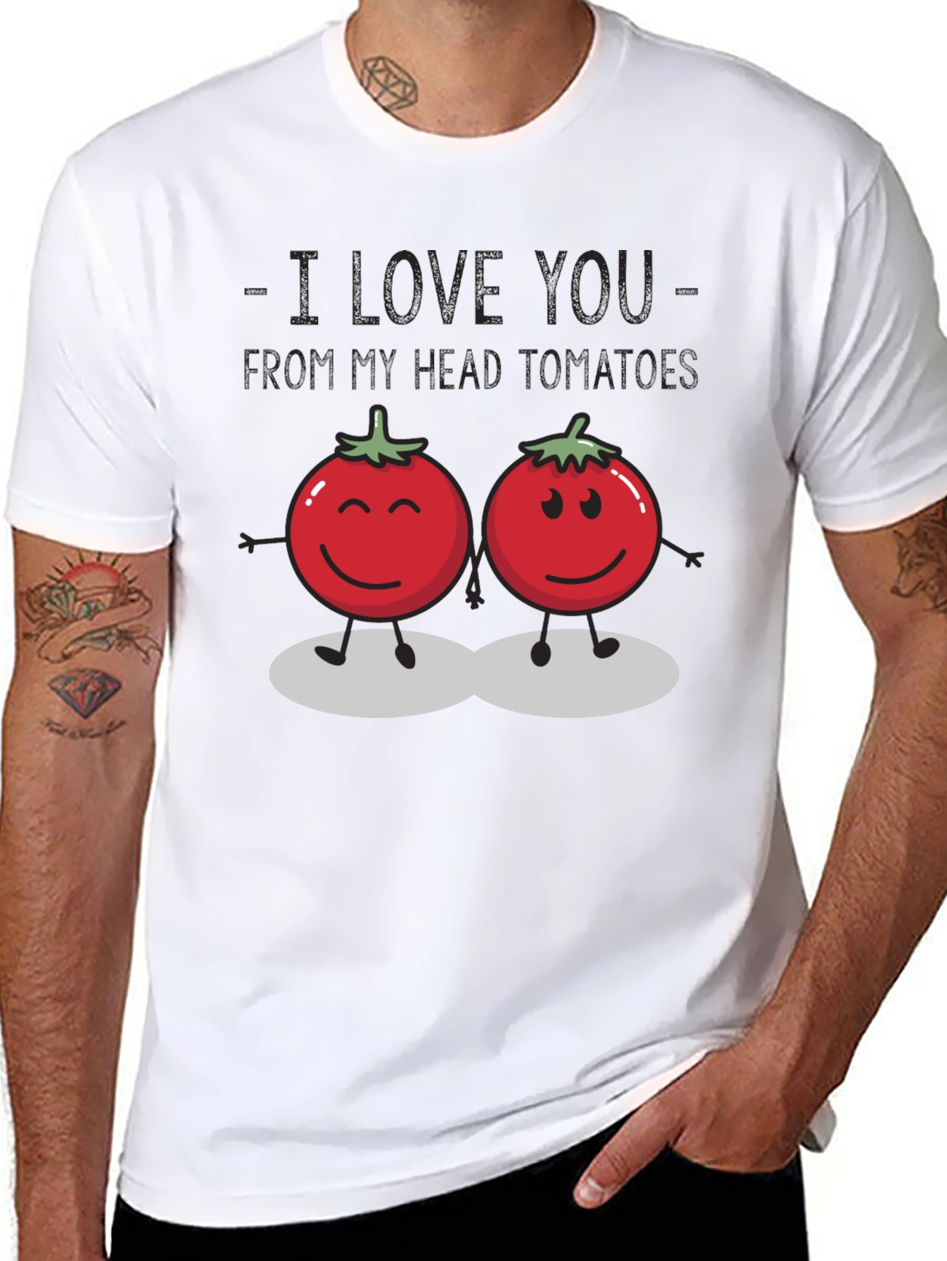 I Love You From My Head Tomatoes Graphic Tee