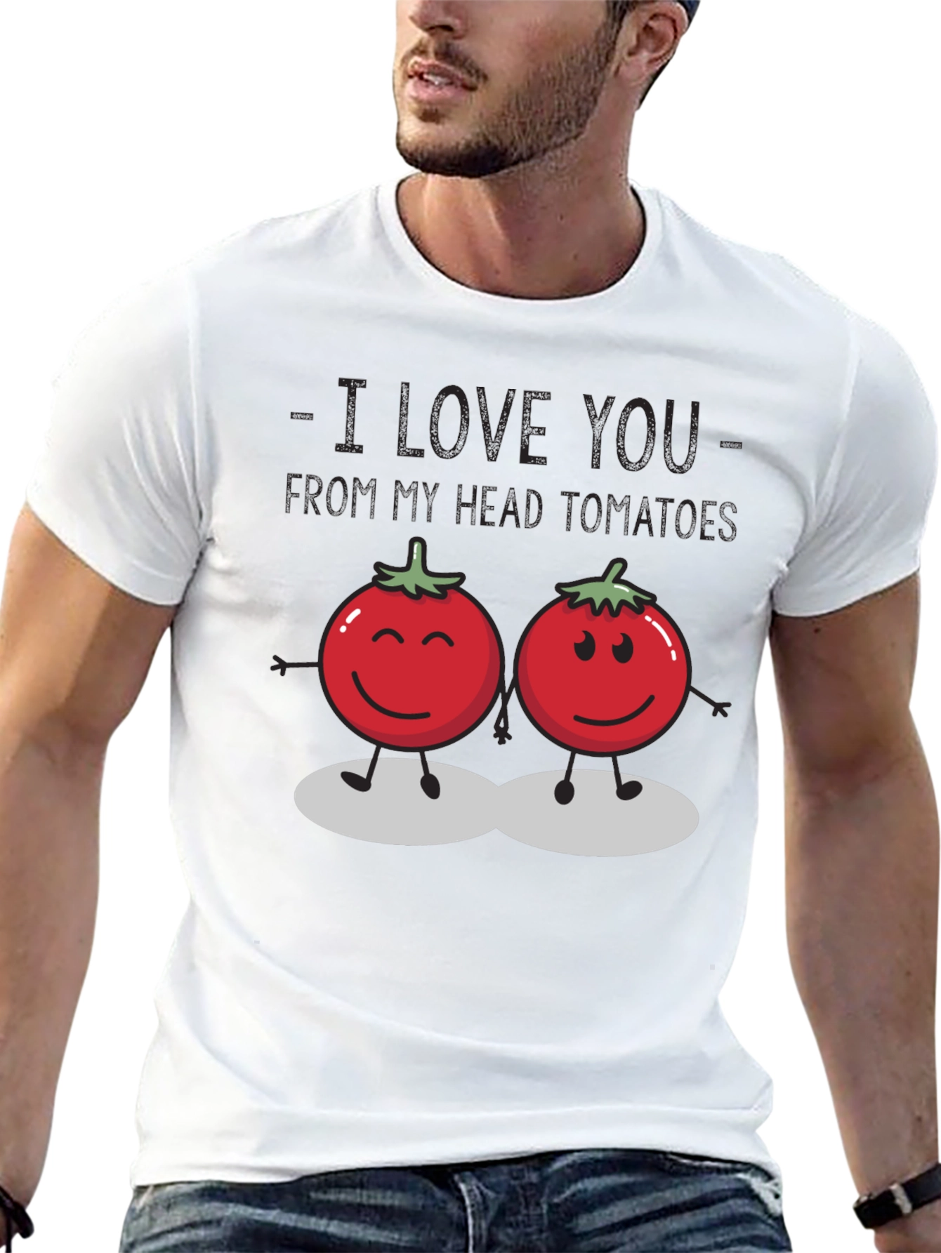 I Love You From My Head Tomatoes Graphic Tee