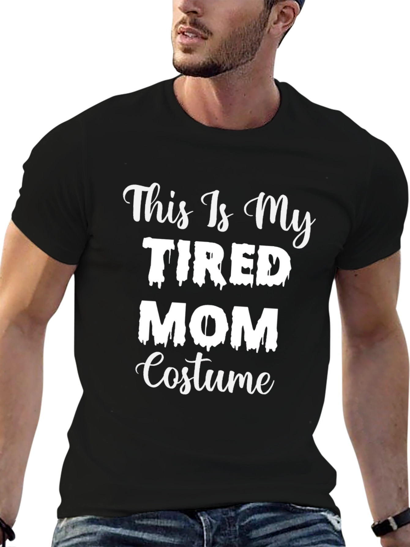 Tired Mom Costume T-Shirt - Halloween Tee