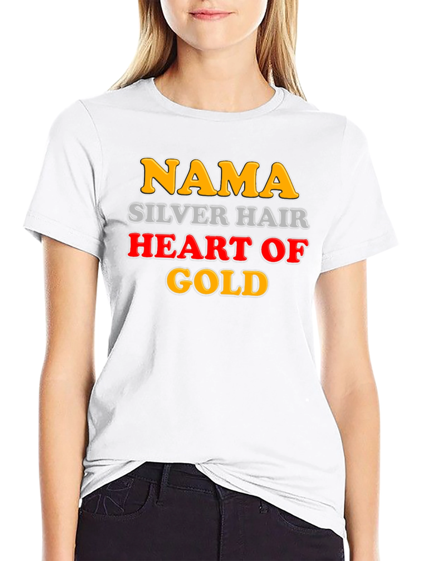 Nama Silver Hair Heart of Gold Novelty T-Shirt