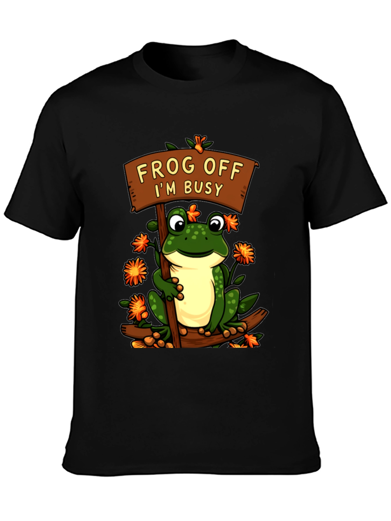 Frog Off Im Busy T-Shirt Funny Animal Tee