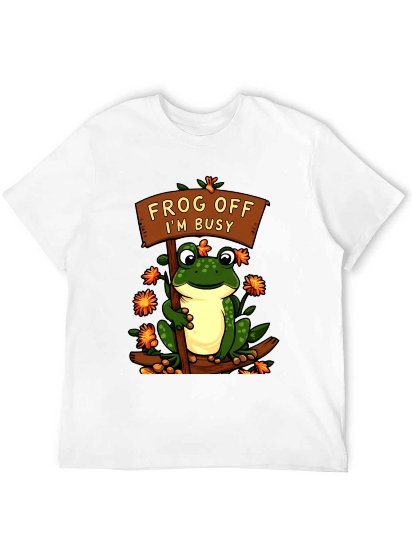 Frog Off Im Busy T-Shirt Funny Animal Tee
