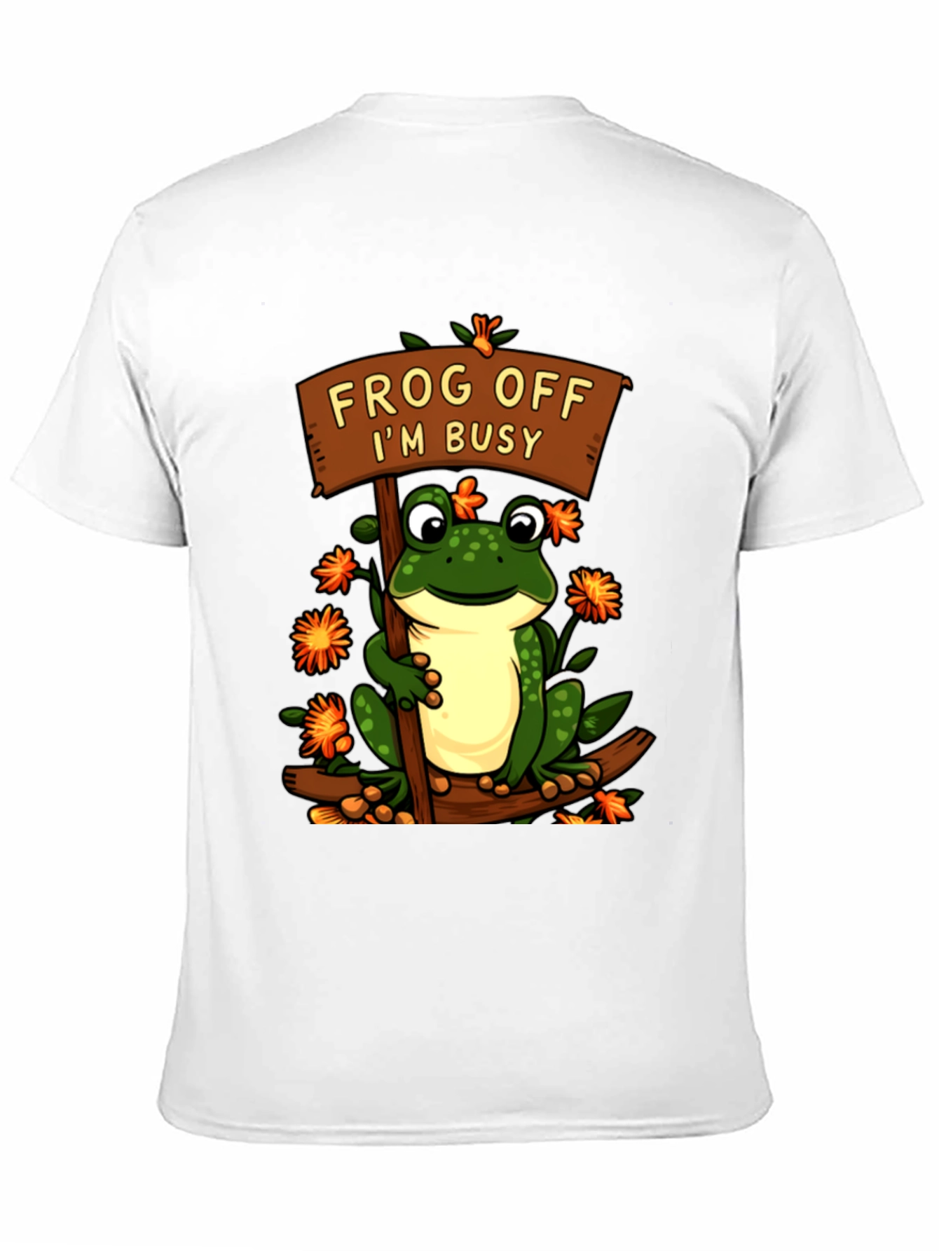 Frog Off Im Busy T-Shirt Funny Animal Tee