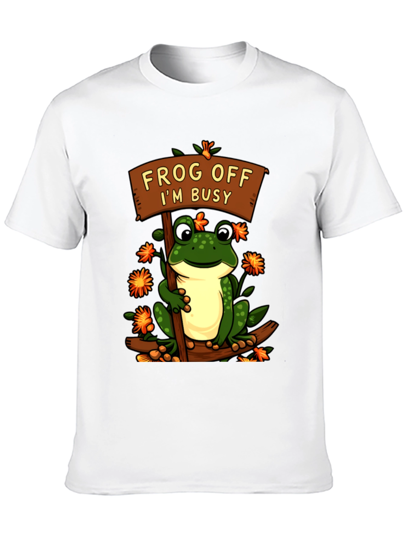 Frog Off Im Busy T-Shirt Funny Animal Tee