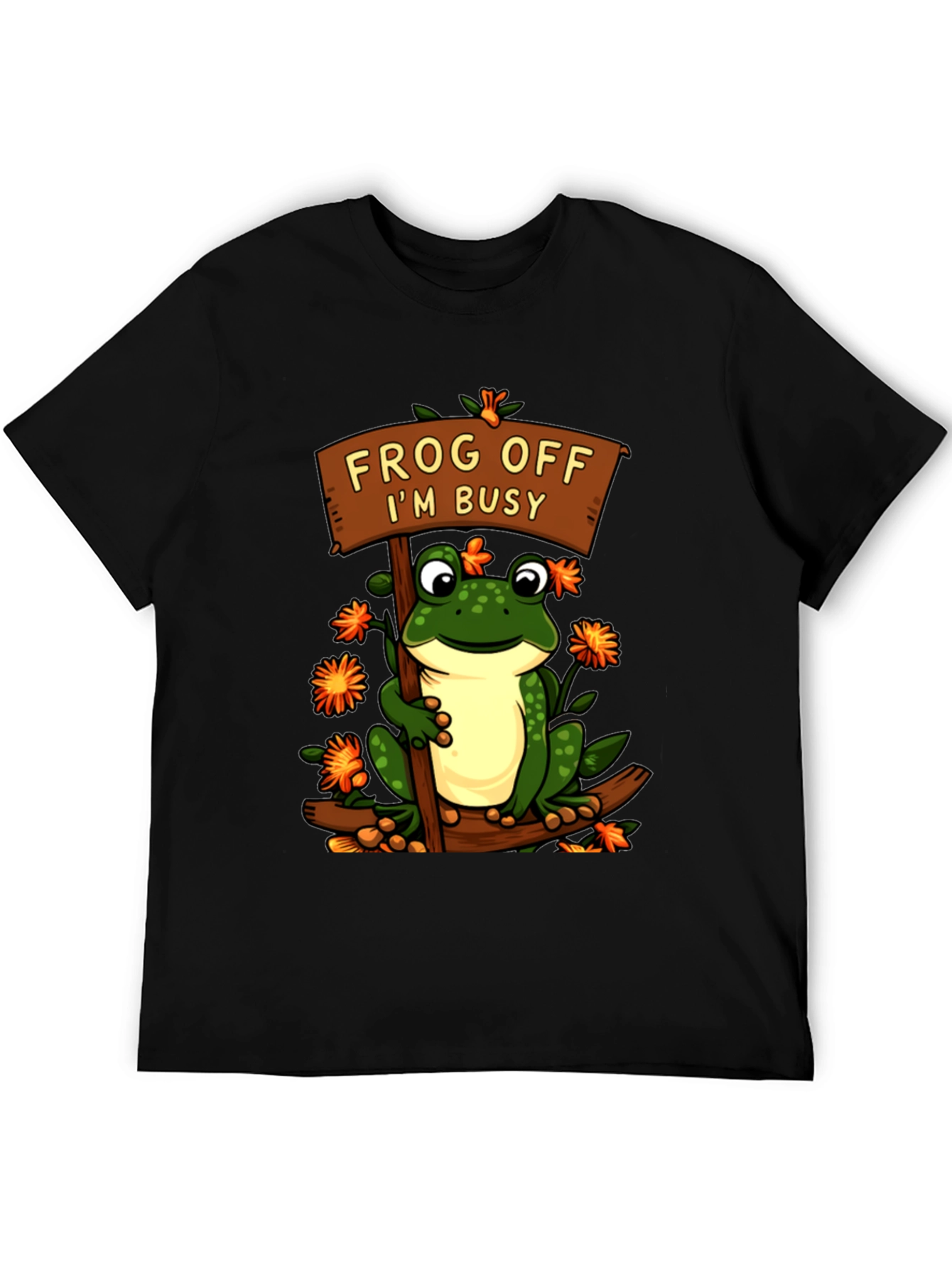 Frog Off Im Busy T-Shirt Funny Animal Tee