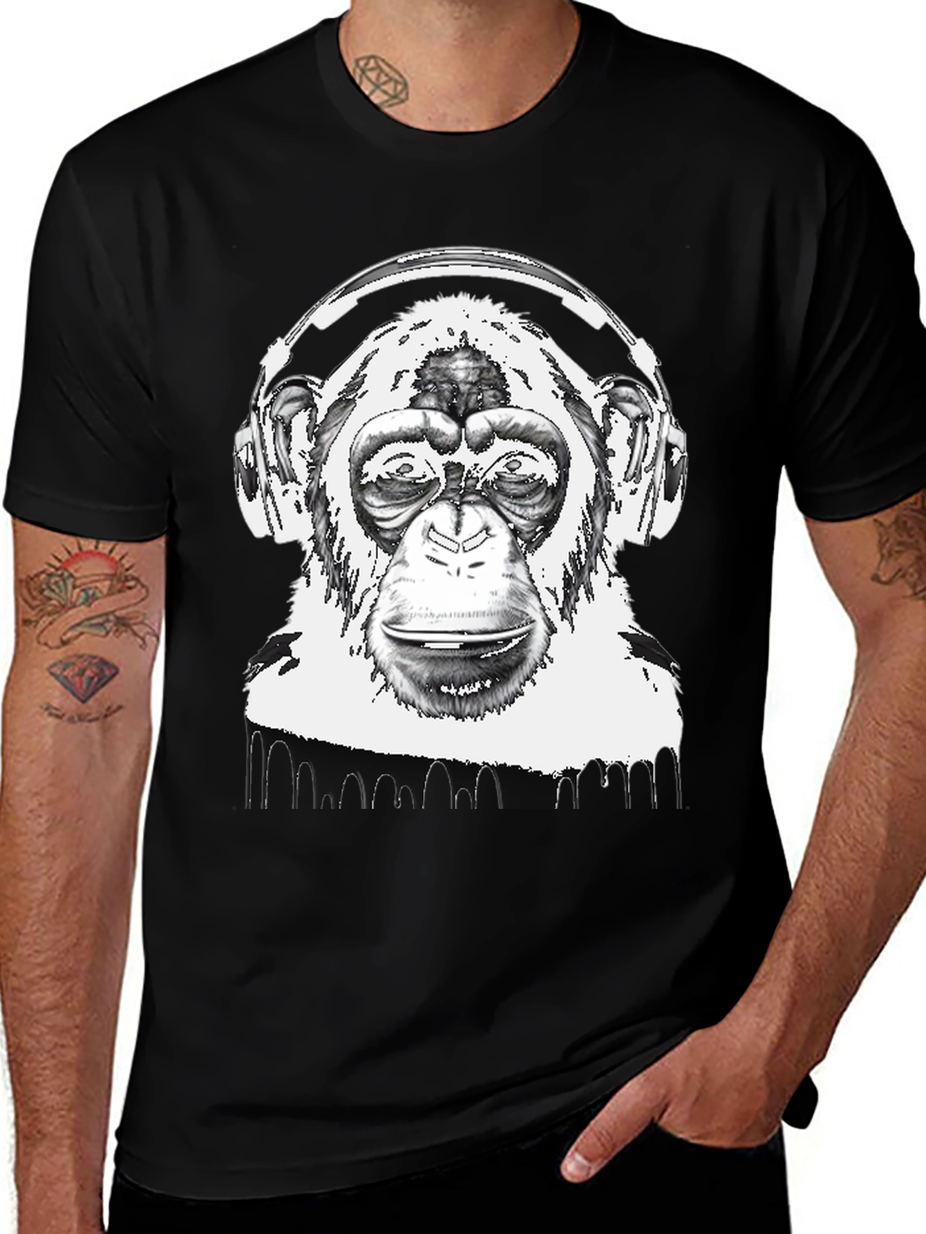 Monkey DJ Graphic Tee - Cool & Unique Design