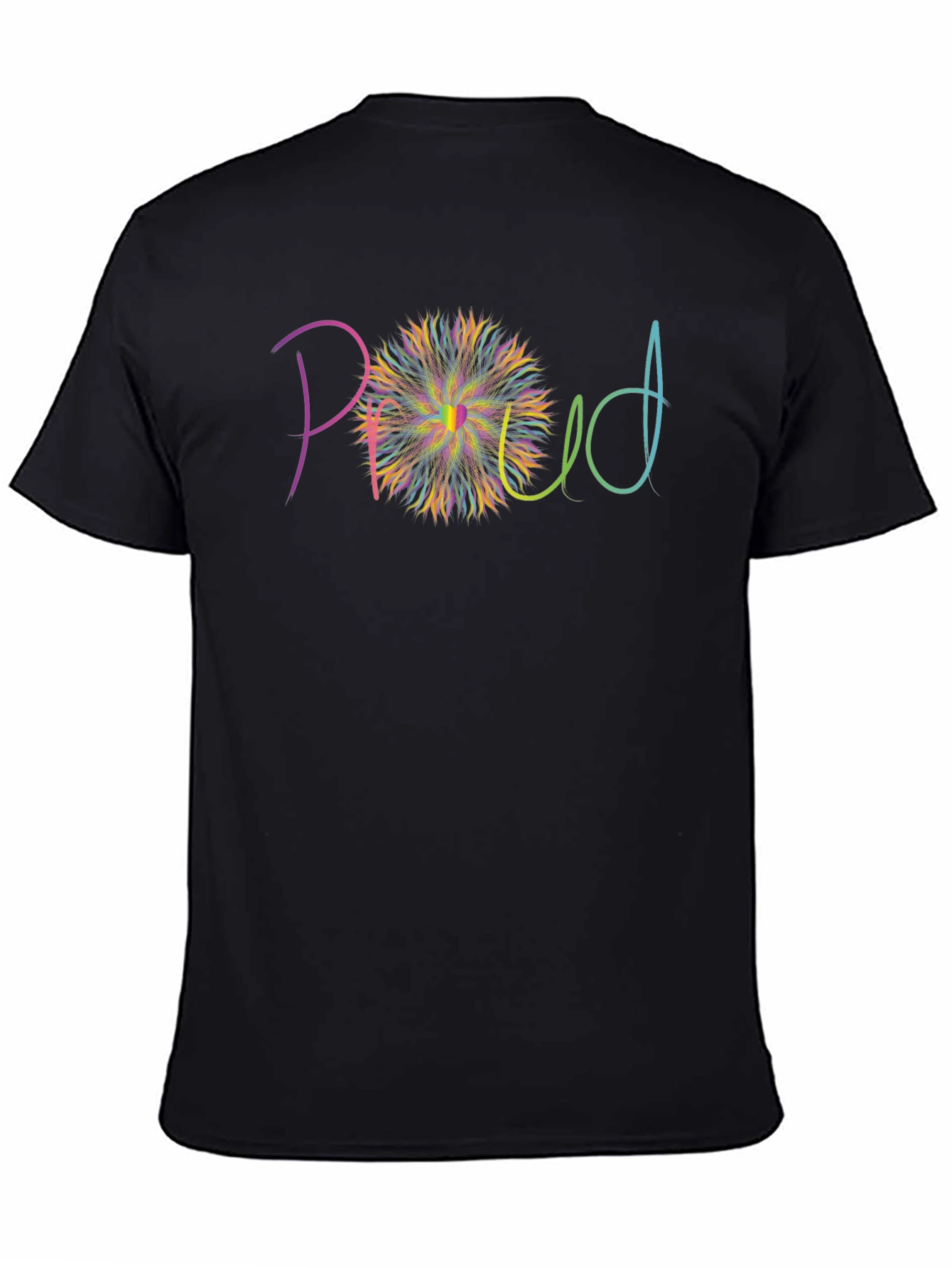 Proud Graphic T-Shirt - Black Cotton Blend
