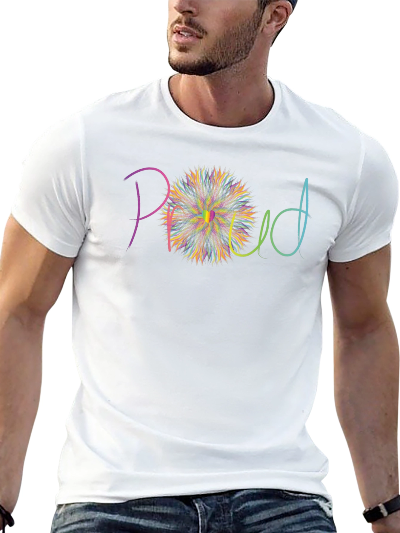 Proud Graphic T-Shirt - Black Cotton Blend
