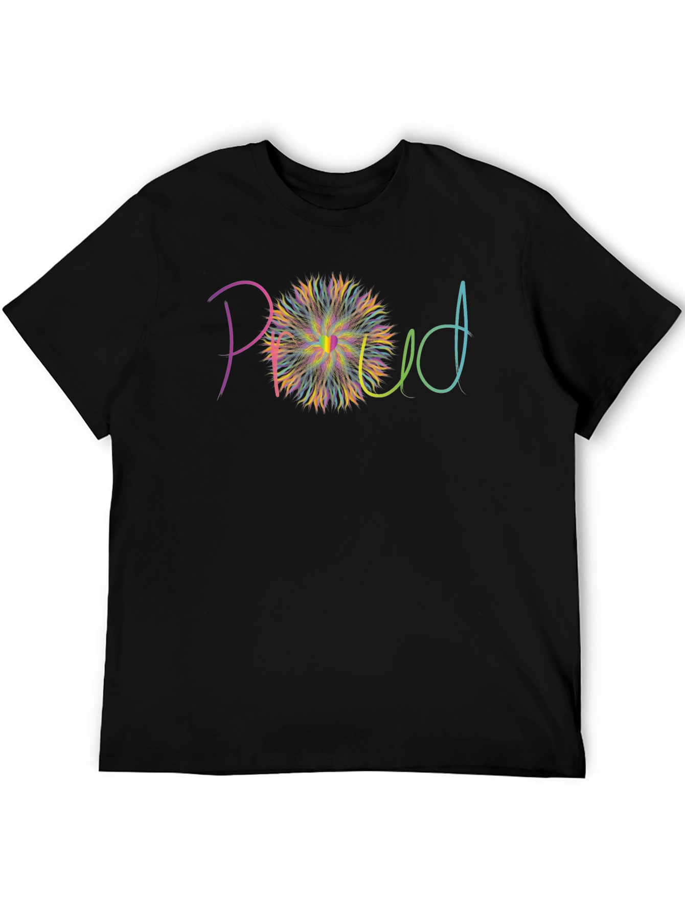 Proud Graphic T-Shirt - Black Cotton Blend
