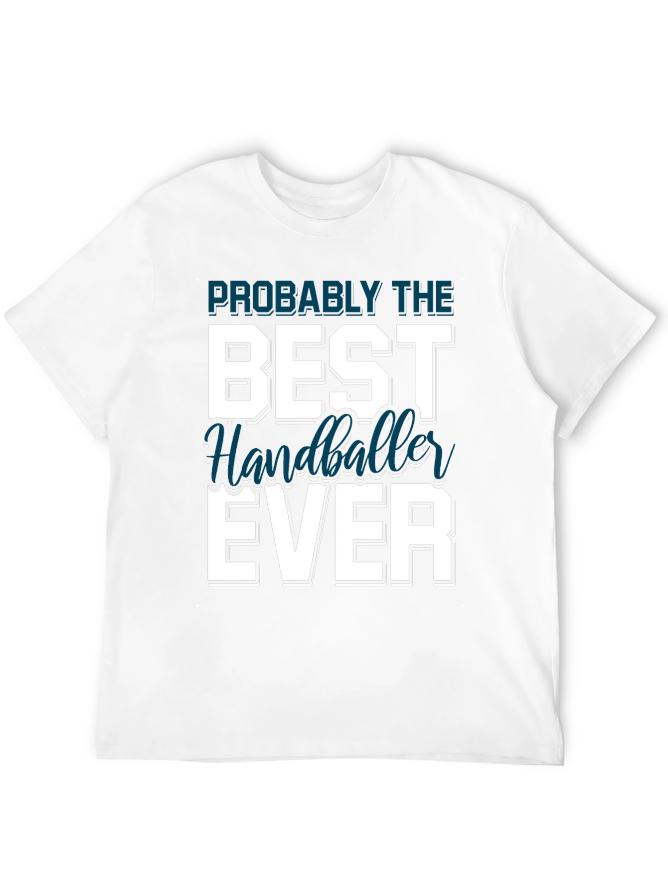 Best Handballer Ever T-Shirt Black Cotton