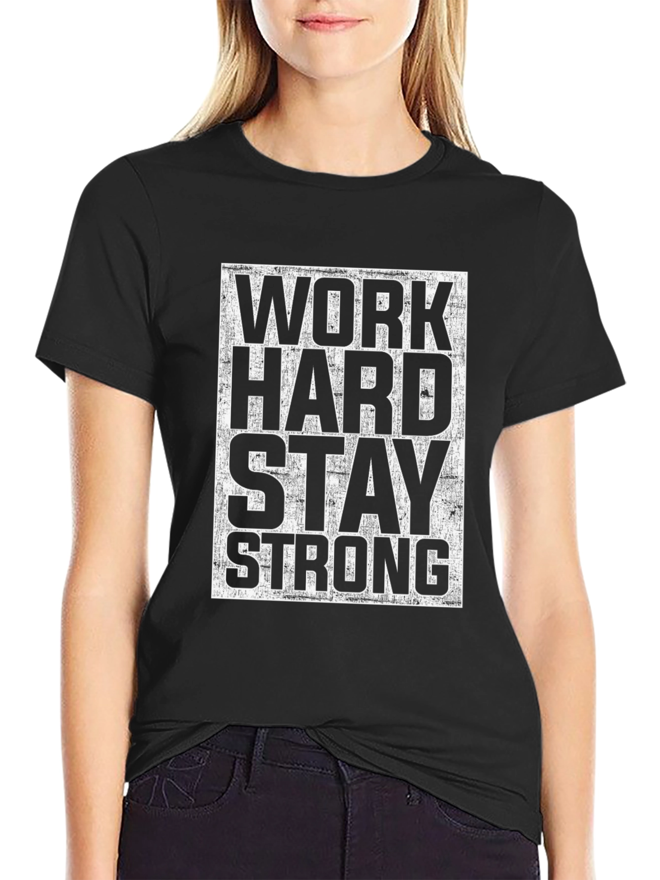 Work Hard Stay Strong Graphic Tee