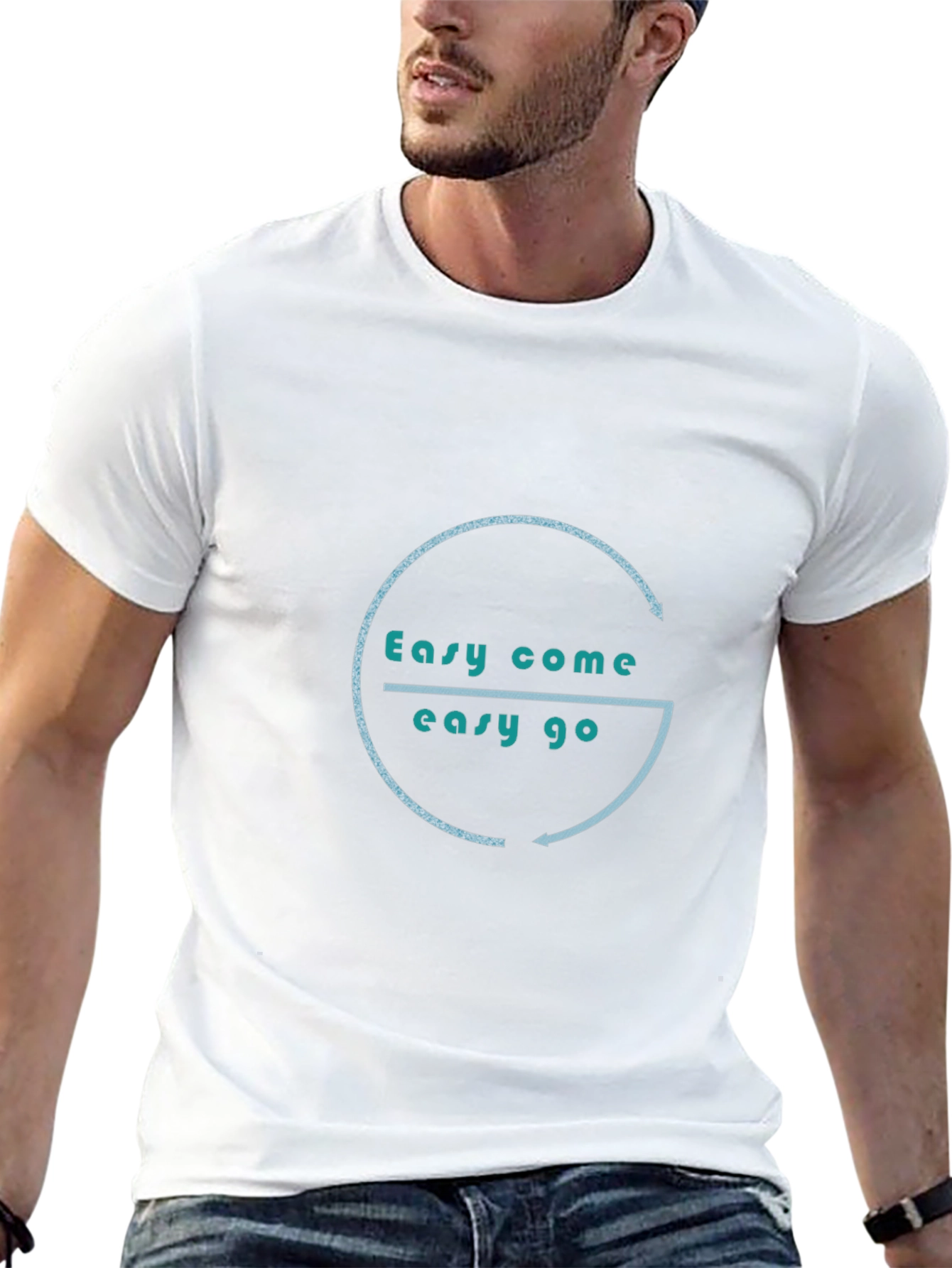 Easy Come Easy Go Black Graphic Tee