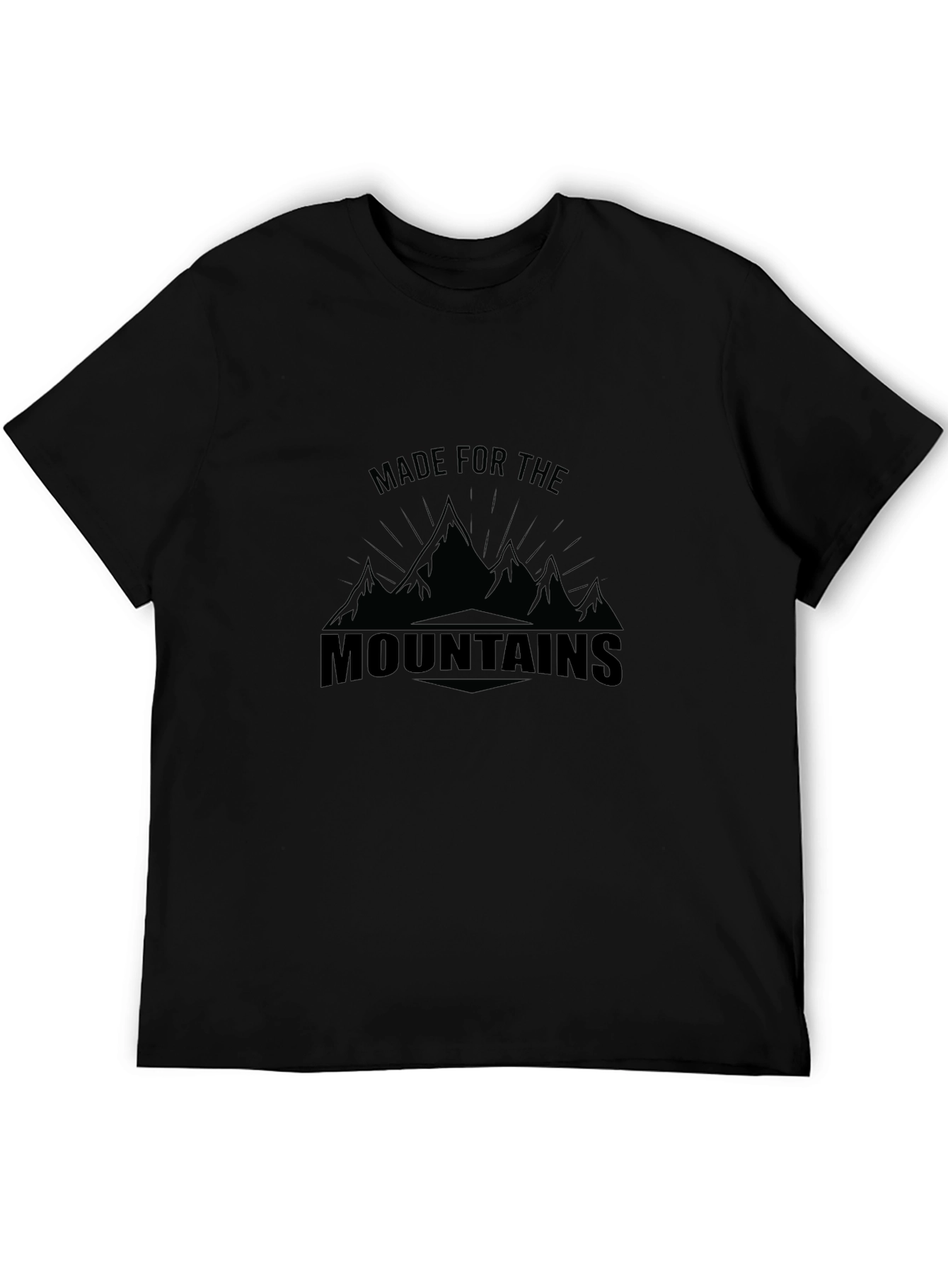 Made for the Mountains Black T-Shirt