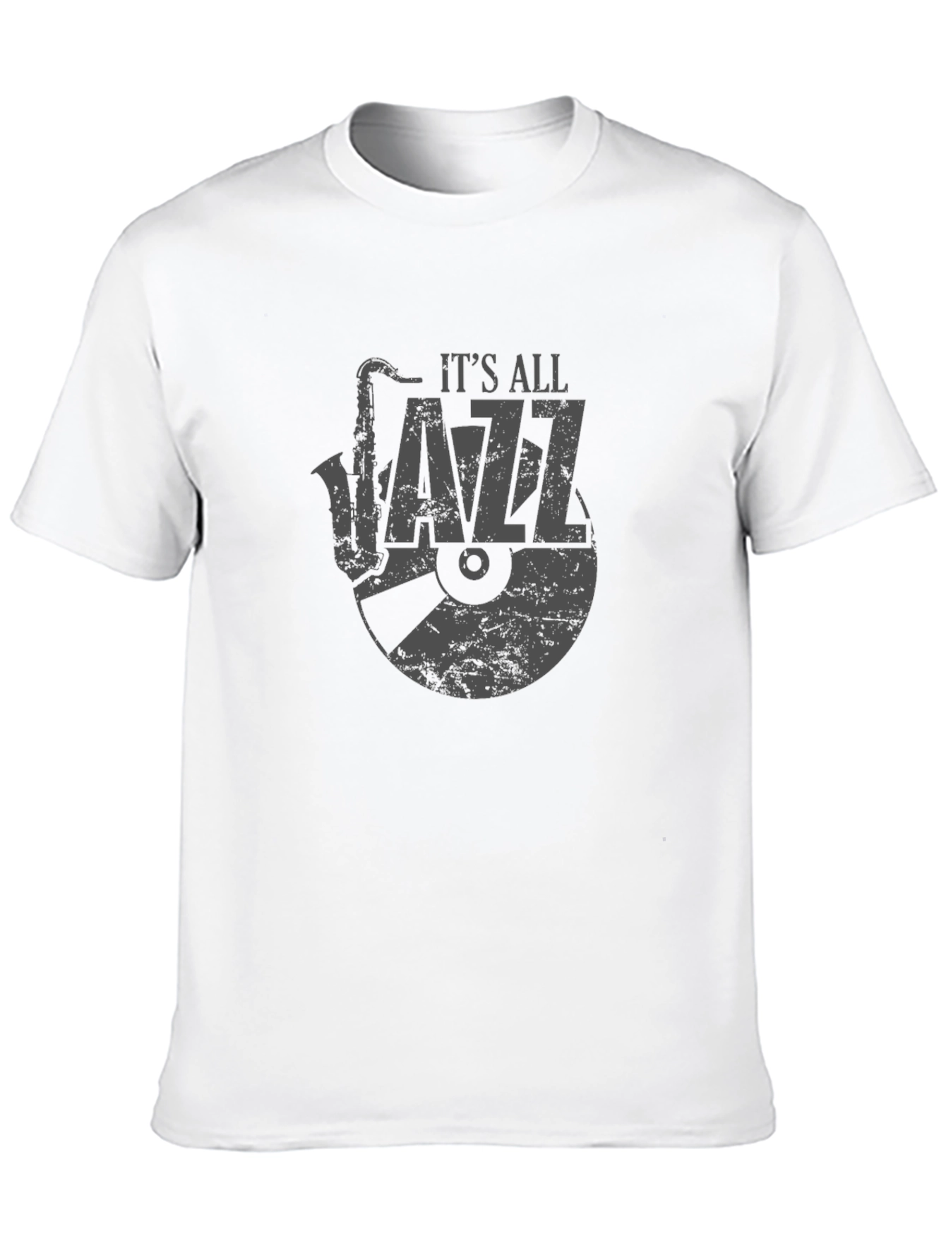 Its All Jazz Graphic Tee - Black Cotton T-Shirt