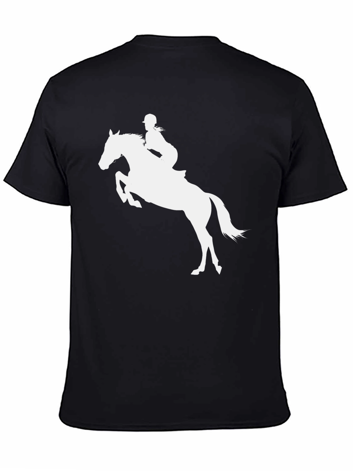 Equestrian Horse Riding T-Shirt - Black