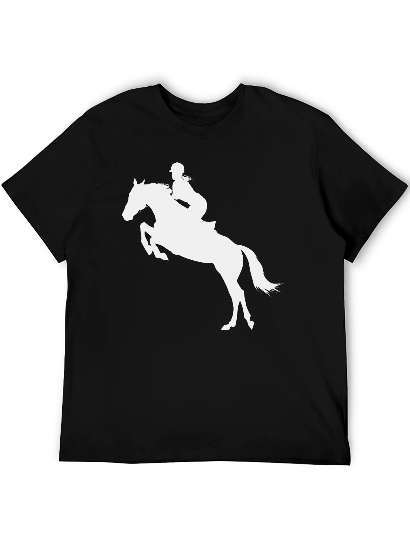 Equestrian Horse Riding T-Shirt - Black