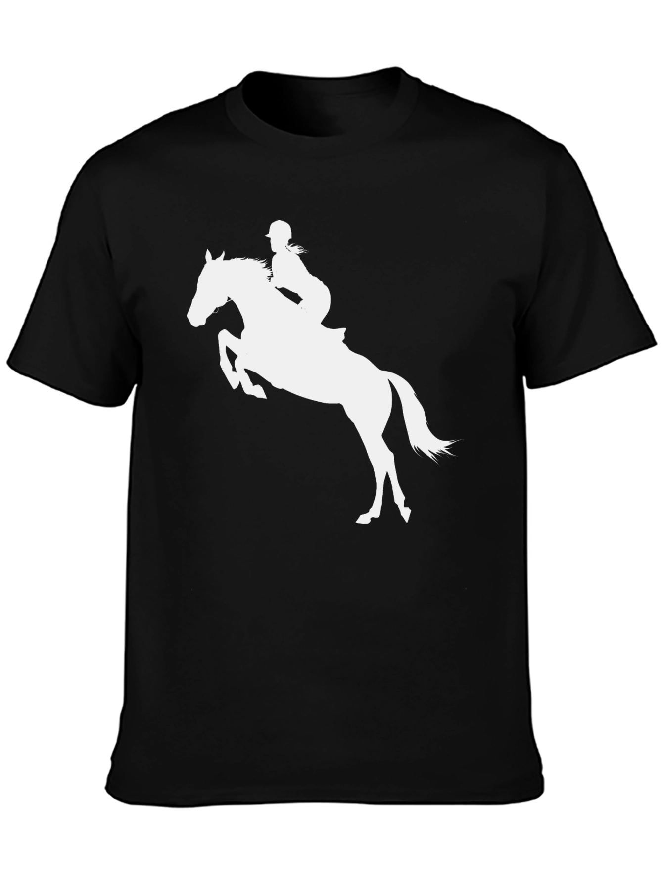 Equestrian Horse Riding T-Shirt - Black