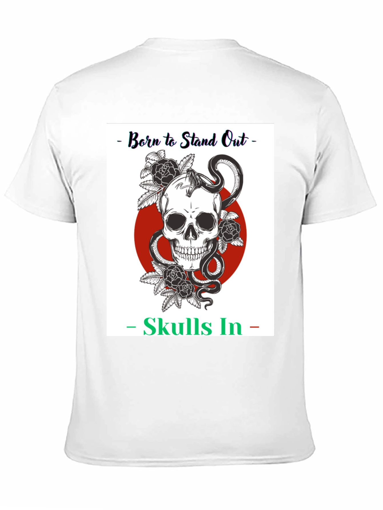 Born to Stand Out Skull T-Shirt